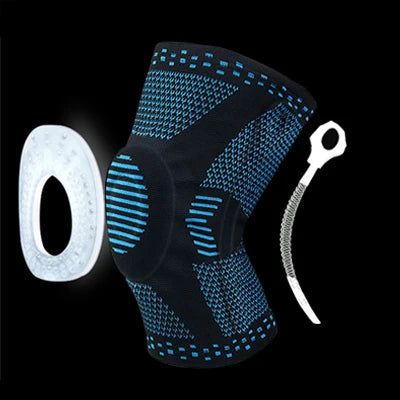 1PCS Knee Support Kneepad Kneecap Knee Pads Silicone Spring Patella Protector for Sport Running Volleyball Rodilleras Joelheira