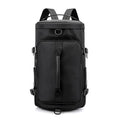 Travel Outdoor Weekender Luggage Bag Black Waterproof Large Capacity Luggage Duffel Bag