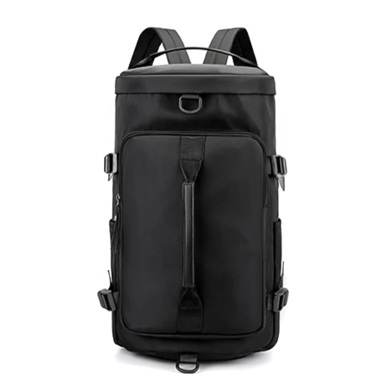 Travel Outdoor Weekender Luggage Bag Black Waterproof Large Capacity Luggage Duffel Bag