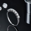 Abiding Jewelry Wholesale 925 Silver Jewellery D Color Vvs Moissanite Diamond Moissanite Eternity Ring