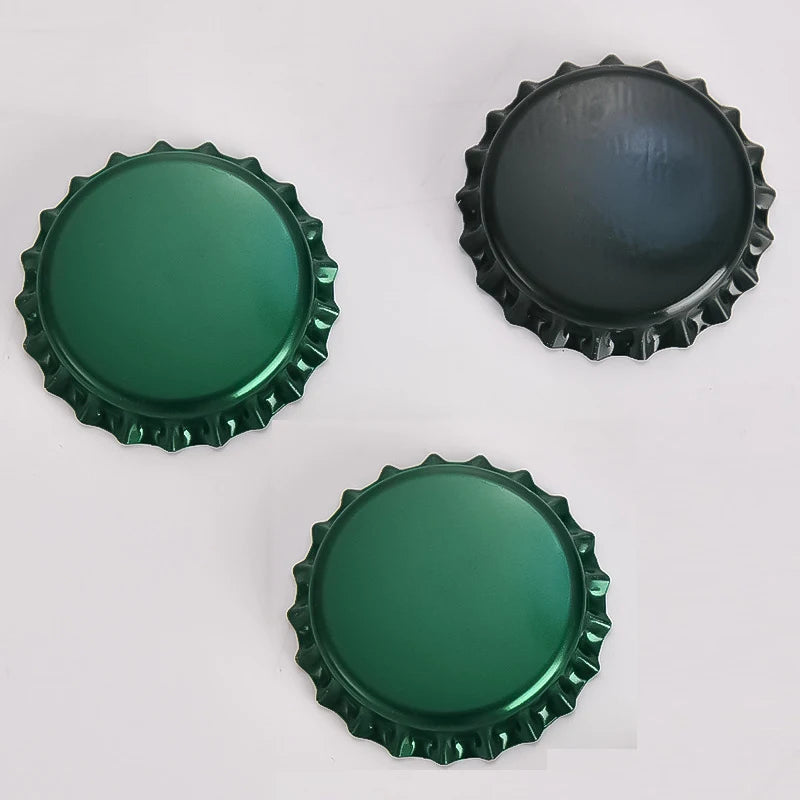 Aluminum Bottle Locking Caps Wholesale 26mm Silver Crown Caps for Beer Beverages Bottles