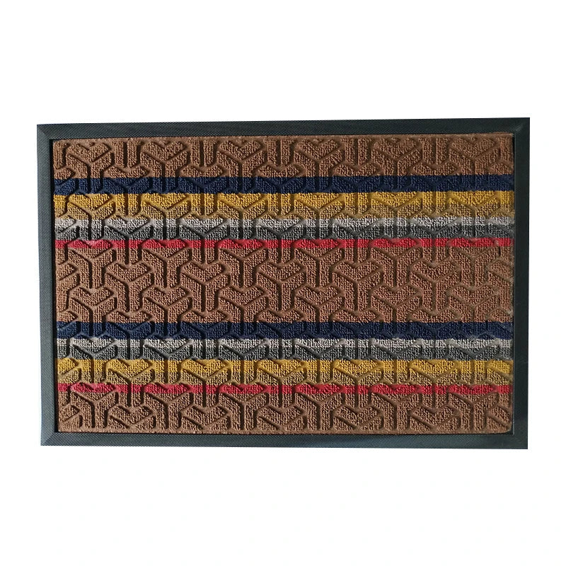 Entrance Indoor Outdoor Doormat Ground Protective Anti-slip Waterproof Custom Polyester Door Mat