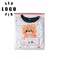 Fashion Hote Sale Cartoon Clothes Storage Bag Reusable Sealed Zipper Bag Plastic Packaging Vertical Bag