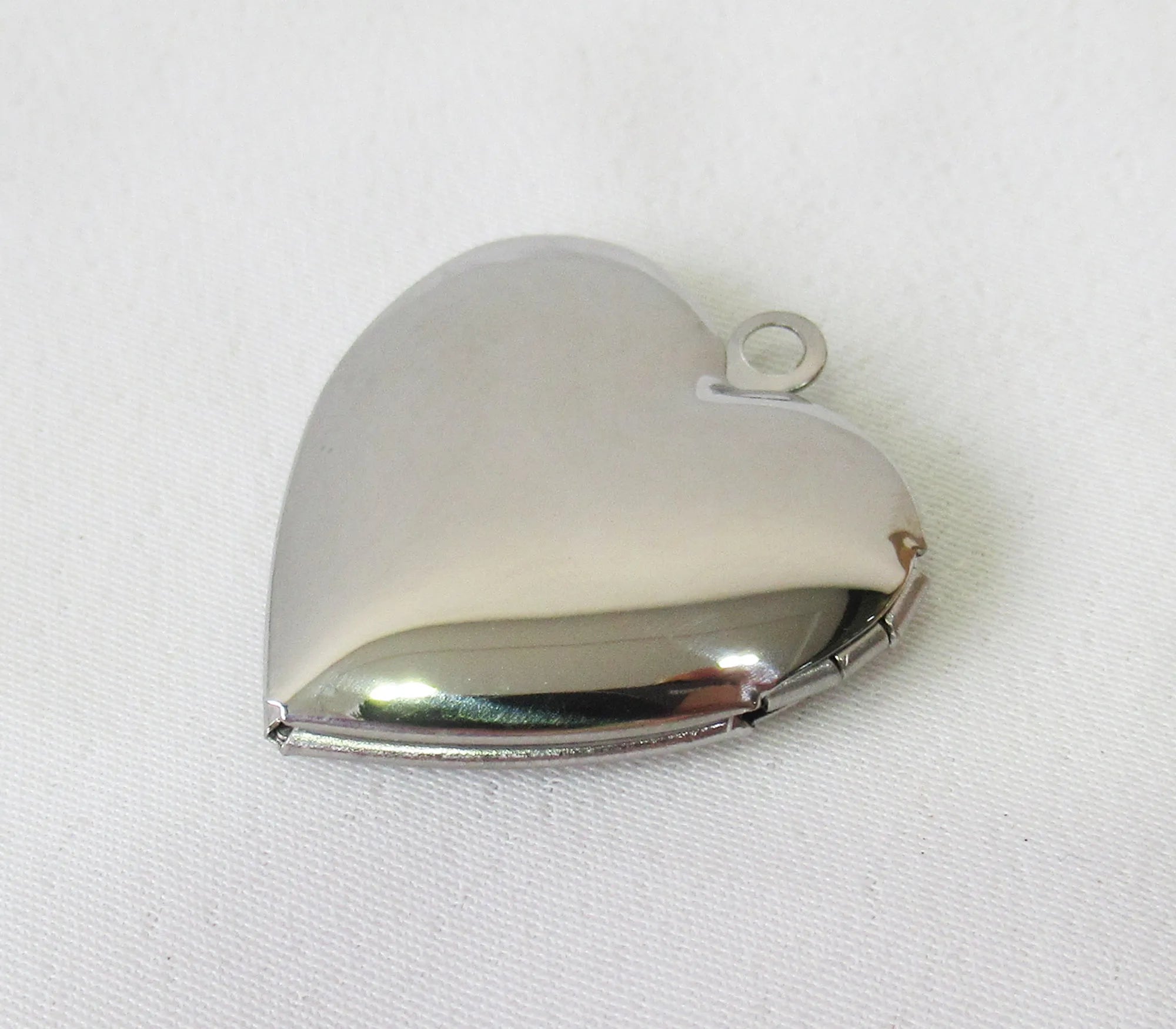 Stainless Steel Locket Pendant in Heart Shape 23mm DIY Jewelry Making