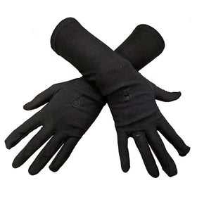 Wholesale Summer Sun Protection Logo Custom Lady Party Full Finger Muslims Arab Black Long Glove for Women Muslim Hand Gloves