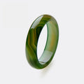 Genuine Natural Green Jade Bangle Bracelet Jasper  Hand-Carved Amulet Gifts for Women Bracelet Jewelry
