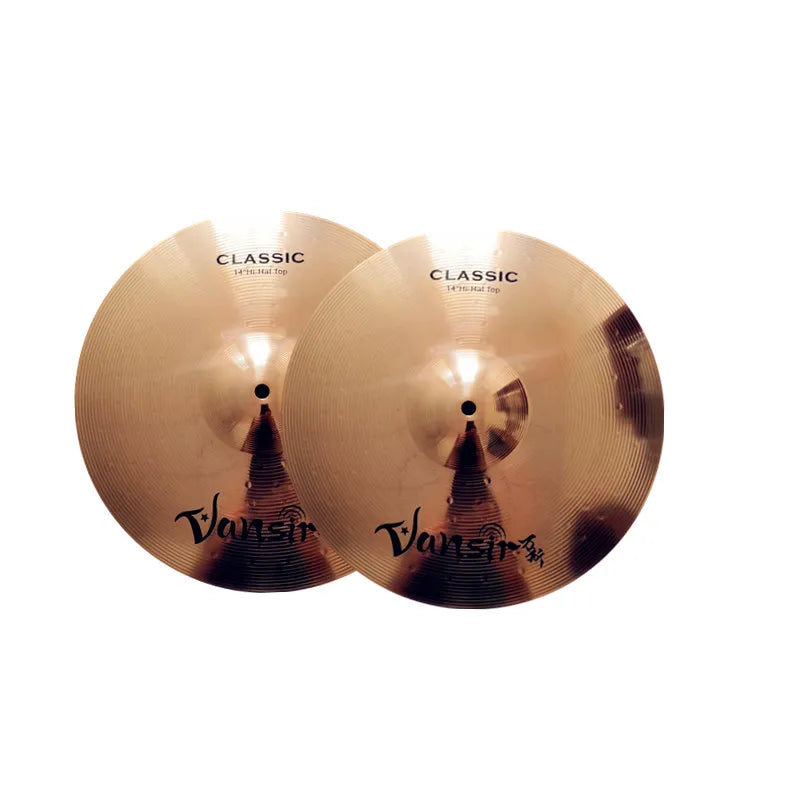 Vansir Practice Cymbals Classic Series 14'' HH Professional Sound Drum Accessories