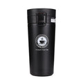 Stainless Steel Double Layer Vacuum Insulated Coffee Tumbler Flask 400ml Flip Top Bounce Back Lid MegaBDM