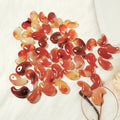 HZ Wholesale Fashion Natural Crystal Magatama Pendant Rose Quartz/Red Agate Magatama Necklace