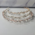 SLBRIDAL Handmade Luxury Rhinestone Crystal Freshwater Pearls Bridal Tiara Headband Wedding Bridesmaids Crown Women Hair Jewelry