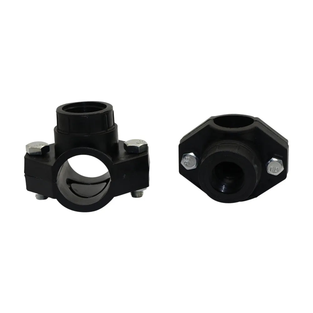 DN32 DN25 Pipe Clamp Agriculture Irrigation Pipe Saddle Clip Brackets Saddle Clamp Gardens Watering Pipe Fitting