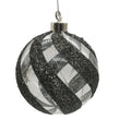 Battery Operated 12CM Christmas Glass Ball Lights Led Glass Clear Bauble Ornament Globe Xmas Tree Hanging Festival Decoration