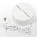 American Modern ABS Base LED Night Light Single Color with Touch Switch USB Powered Night Lamp