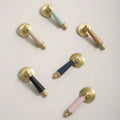 Hot Sale Furniture Cupboard Closet Drawer Copper Pendant Pull Brass Leather Cabinet Handle