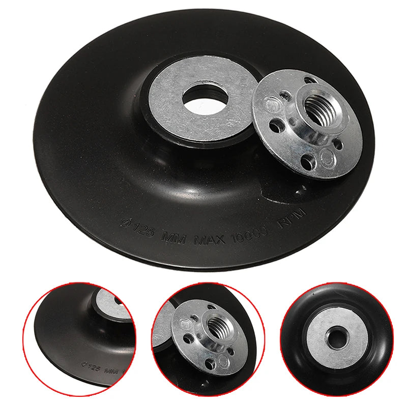 PMS 115mm Plastic Backing Pad Fiber Glass Sanding Disc Angle Grinder Fiber Glass Disc