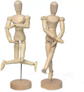 8IN Artist Draw Painting Model Mannequin Jointed Doll for Art Drawing Human Figure Mini Wood Manikin Sketching Lay Figure