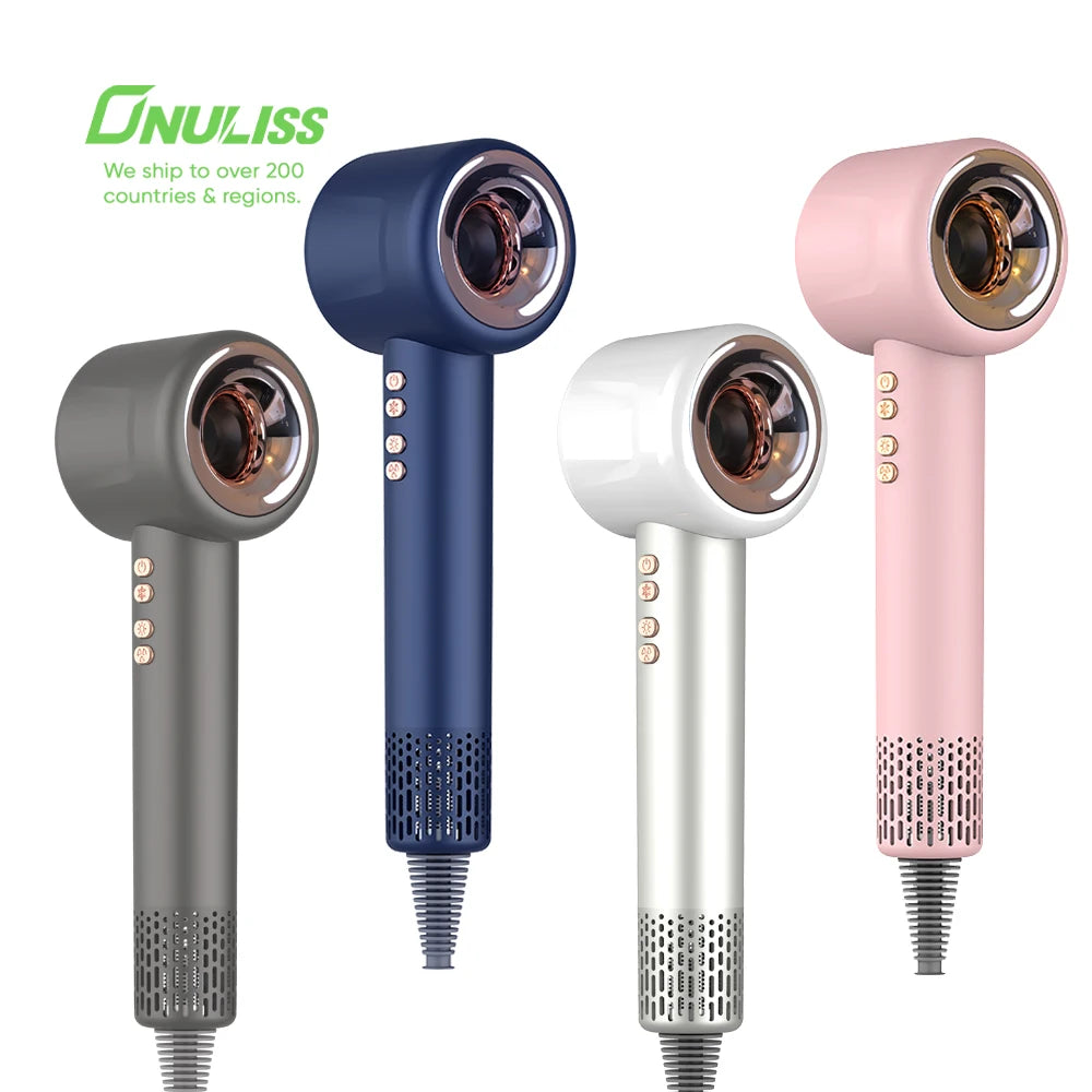 Powerful Blow Hairdryer Set Secador De Cabello  Professional Salon Seche Cheveux New Design High Speed Negative Ion Hair Dryer