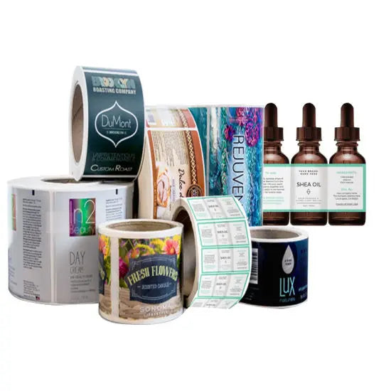 Custom Adhesive Cosmetic Skincare Label Printing Blank Silk Screen Sheet Sticker Labels for Skincare