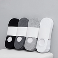 Solid 100% Cotton Regular Unisex Mens Invisible Cotton Socks