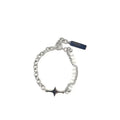 Cat Eyes Natural stone stainless Steel Chain Bracelet Star Of The Cross pendant Gifts STB045