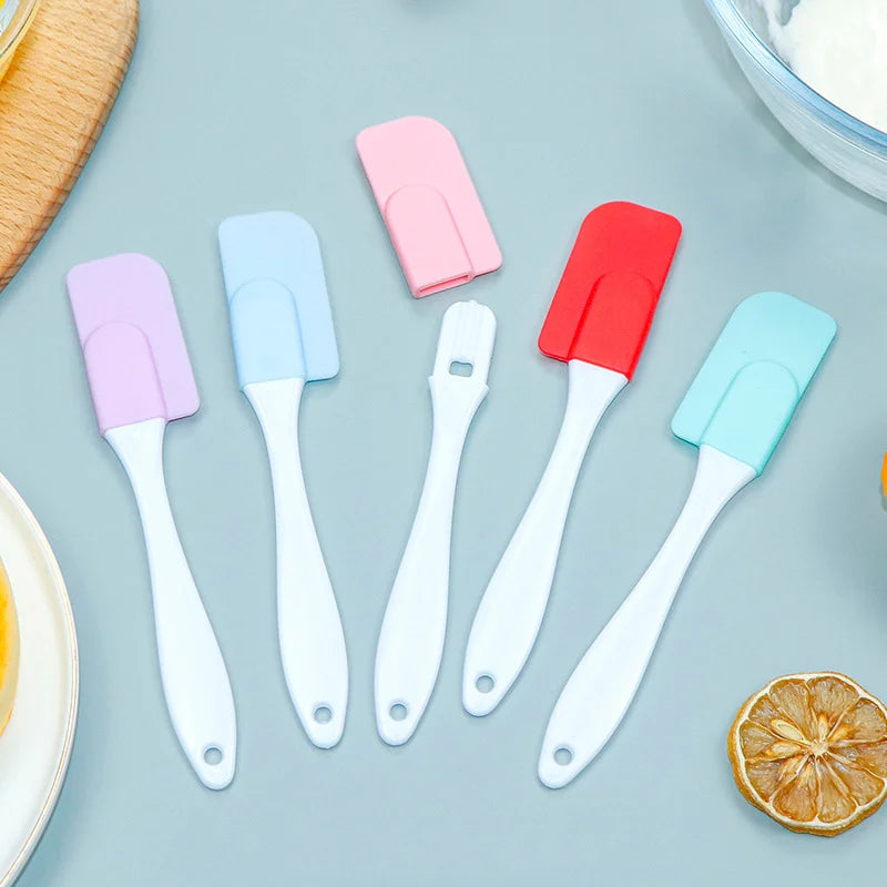 OEM Factory Mini Kitchen Utensils Food Grade Non-Stick Silicone Spatula Set Dishwasher Safe for Baking & Pastry Cooking