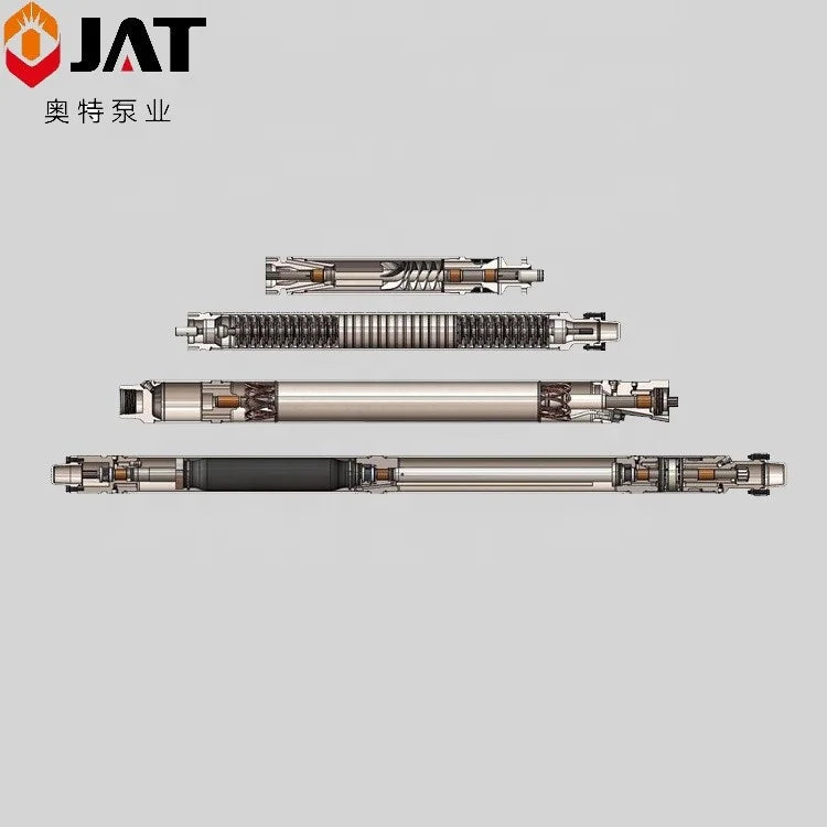 High Pressure Electrical Submersible Pump 375/456/540/562/738 ESP Multistage Centrifugal Watering Pump with Motor Power Supply
