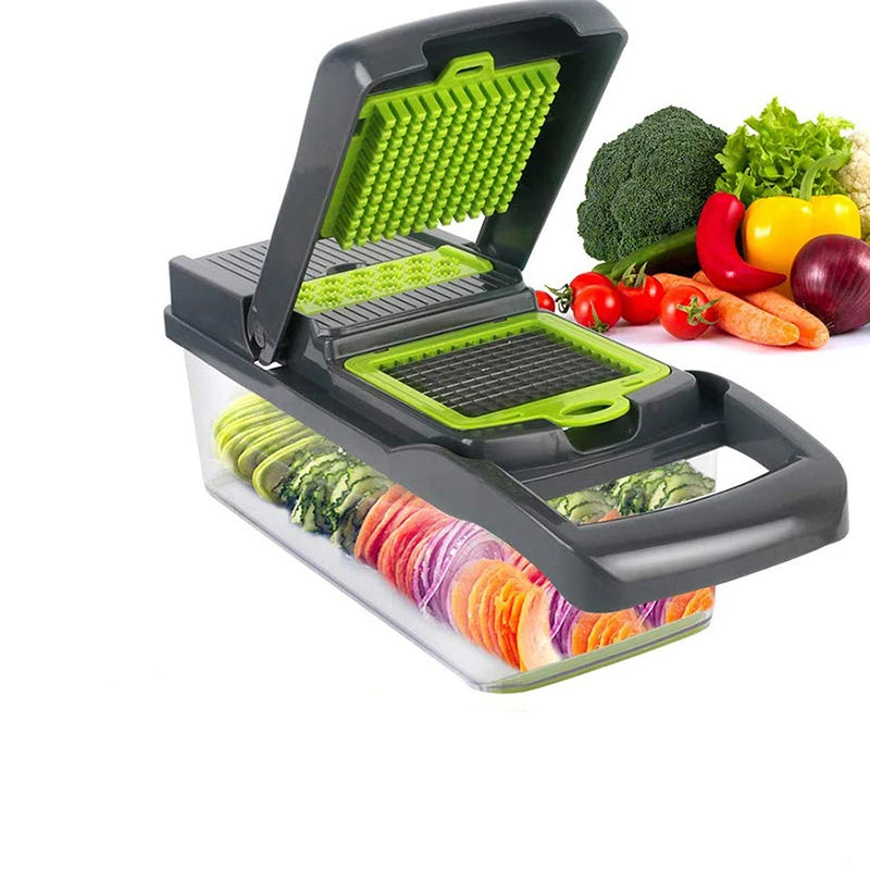 Hot Sale Kitchen Accessories 15 in 1 Food Fruit Onion Potatoes Peeler Slicer Vegetable Cutter Manual Vegetable Chopper
