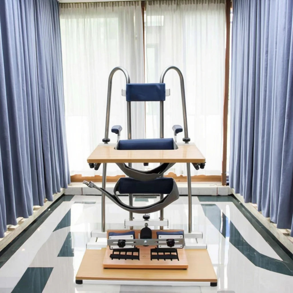 Children's Steel Wheelchair for Cerebral Palsy Rehabilitation and Hemiplegic Lower Limb Training with Pain Relief