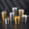 Double Wall Stainless Steel Cups and Mugs Metal Cold Beer Cup Bar Party Coffee Cup 175/260ml Kitchen Bar Drinkware Tools