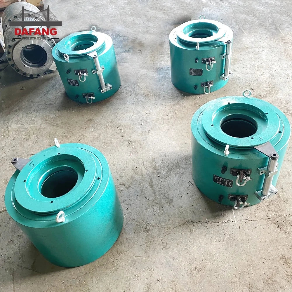 500 Ton Prestressed Hydraulic Cylinder Multi-strand Jack Hollow Hydraulic Foundation Jack DAFANG YDC 1.5KW 50Mpa