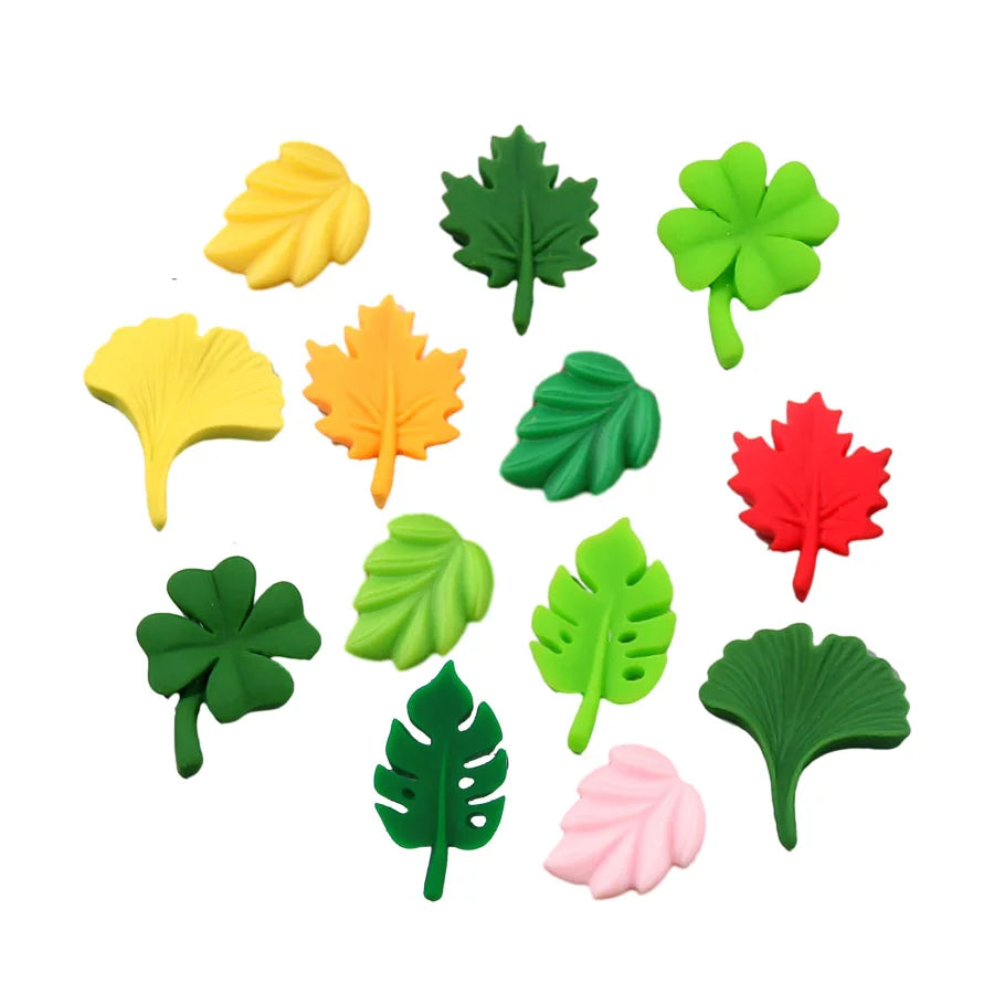 Hot Sale Factory Direct Sale Ginkgo Maple Leaf Design Flat Back Resin Cabochons Diy Accessories