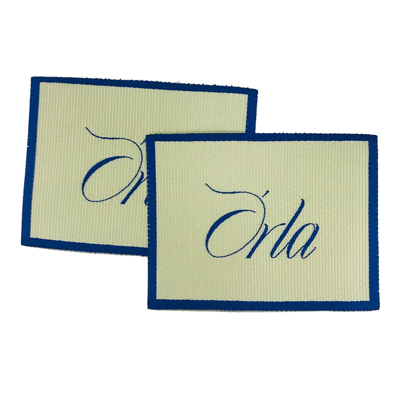 Custom Luxury Brand Same Design Clothing Fabric Neck Tag