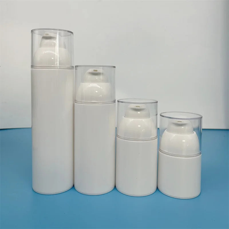 Empty 1oz 2oz 3oz 4oz 5oz Luxury Plastic Airless Facial Serum Bottle Plastic Lotion Bottles with Pump Lotion Packaging