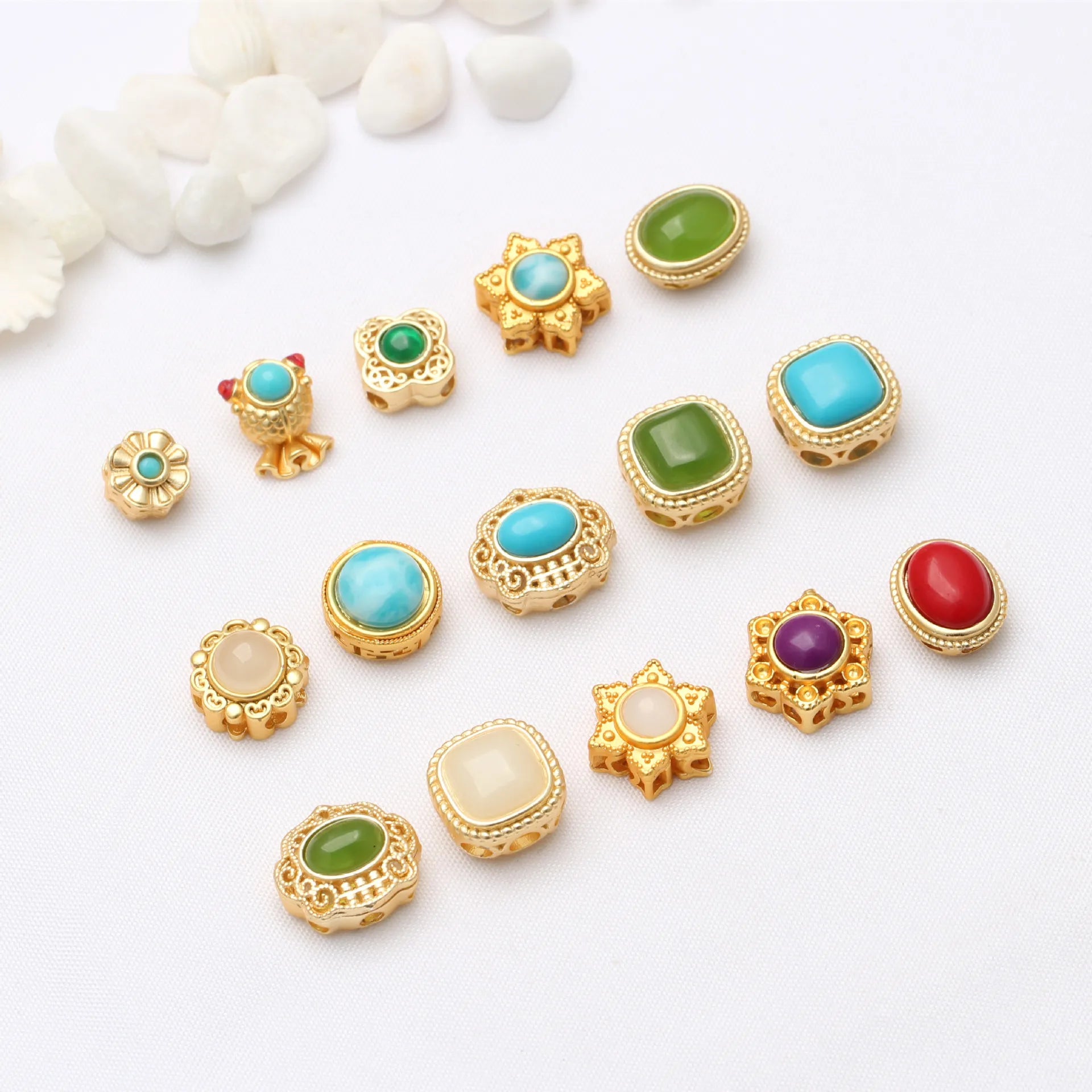 Hobbyworker 5Pcs/Bag Hot Selling with Fashion Transporter Spacer Beads for Bracelets Necklace Jewelry Making Diy B5000