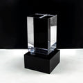 Custom Content 3D Laser Engraving High Crystal Glass Cube Factory Wholesale Cheap Blank K9 Rectangular Shaped Crystal Cube
