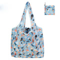 Custom Reusable Recycled Polyester Foldaway Pouch Grocery Shopping Trolley Tote Bags Rpet Foldable Bags