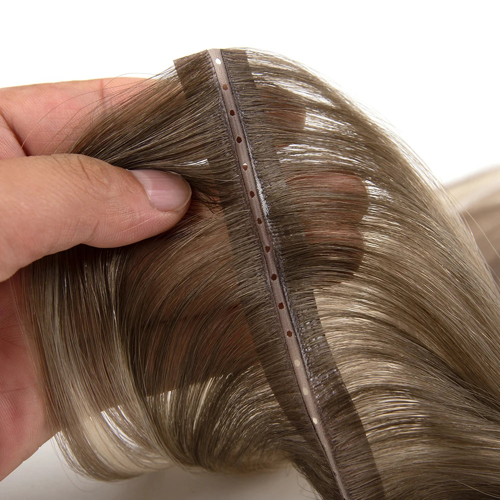Best Quality European Weft Twin Tab Hair Extensions Double Drawn Silicone Micro Nano Bead Virgin Human Hair Vendors
