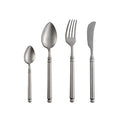 Solhui Retro Stainless Steel Spoon Knife and Fork Japanese Style Old Steak Knife Beef Fork Cutlery Serving Colander