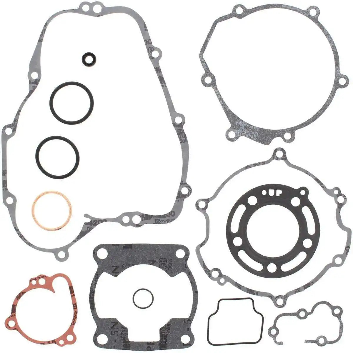 XRadical Engine Gasket Kit for Kawasaki KX 80 98-00 Flat Shape in Graphite and Rubber Material