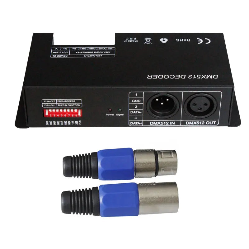 High Power 30A Dip Switch DMX Controller RGB 3 Channel DMX512 Decoder for Stage Light