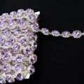 F027 Hot Rhinestones Earrings Chain Sew on Trimming  Rhinestone Chains for Shoes Boots Decoration
