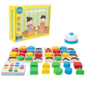 Geometric Shape Matching Game Wooden Children's Toys Educational Matching Colourful Shapes Early Learning Toys