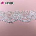 Factory Wholesale 4.5cm Natural White Lace Ribbon Large Flower Ribbon Lace Trim