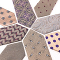 Men Ties Silk Champagne Neck Ties for Business Men's Suit Necktie Paisley Dots Polyester Cravat Wedding Corbatas Para Hombres