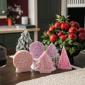 Christmas Tree Shaped Scented Candles Silicone Molds for DIY Xmas Home Decoration Ornaments Gifts Christmas Crystal Ball