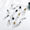 MUB Custom Logo 6ml Empty Thick Glass Roll on Essential Oil Bottles Stainless Steel Roller Bottle With Aluminum Cap