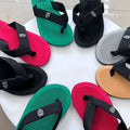 Unisex Winter Breathable Anti-Slip Flip-flops Slippers Summer Beach Style Solid Color Men Custom Outdoor