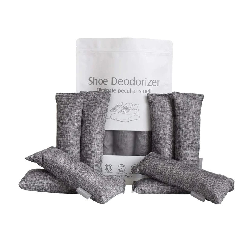 LEGREEN 75g*12pack Bamboo Charcoal Air Purifying Bags Shoe Deodorizer and Home Air Freshener Odor Absorber 12-Pack
