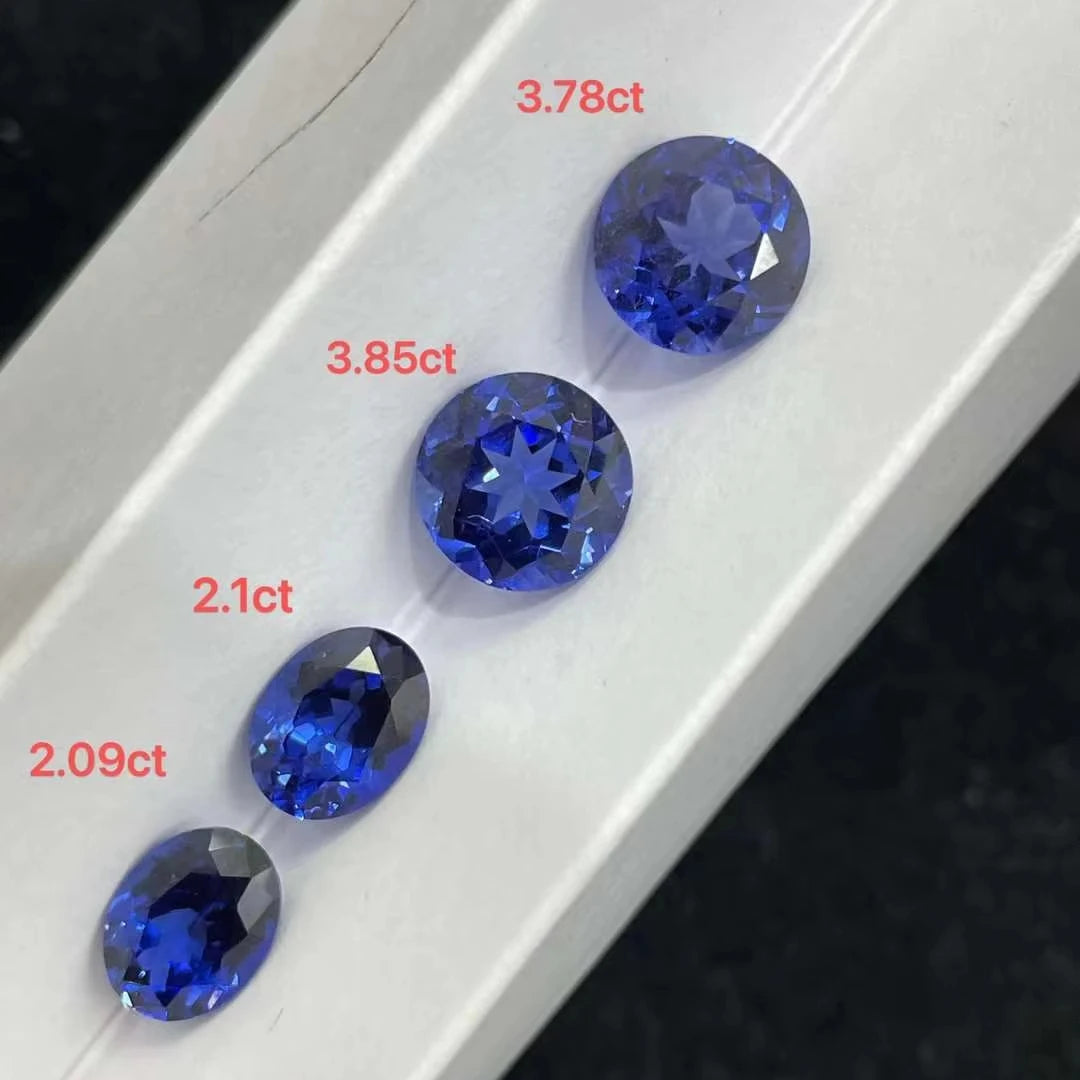 Zhanhao Lab Grown Sapphire 5mm 6mm 6.5mm 12mm Loose Gemstones Blue Diamonds for Fine Jewelry Wholesale