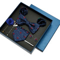 Men's Fashion Brand Necktie Set Pocket Squares Brooch Cufflinks Clip Suit Wedding Parties Business Daily Use-Made Polyester Silk